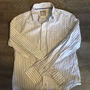 Ruehl 925 Blue and White buttondown-Size Medium